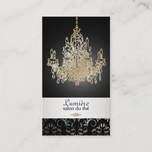 Carte De Visite Chandelier en cristal PixDezines/DO-IT-YOURSELF co (Devant)