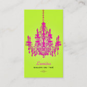 Carte De Visite Chandelier en cristal rose chaud PixDezines/do-it- (Devant)
