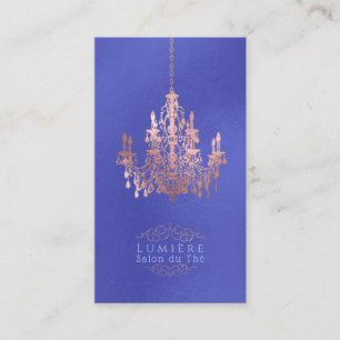 Carte De Visite Chandelier en or Rose PixDezines Faux/DO-IT-YOURSE