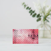 Carte De Visite Chandelier en papier peint Grunge, Arrière - plan  (Debout devant)