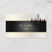 Carte De Visite Chandelier PixDezines/points nacrés (Dos)