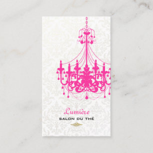 Carte De Visite Chandelier rose chaud PixDezines/DO-IT-YOURSELF co