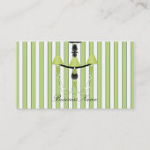 Carte De Visite Chandelier vert (Dos)