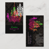 Carte De Visite Chandeliers en verre de murano PixDezines/polices  (Devant / Derrière)