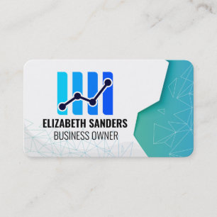 Carte De Visite Chandeliers Motifs géométriques Logo Fintech
