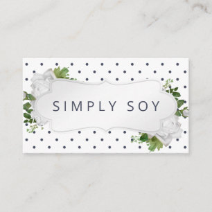 Carte De Visite Chandelles Parfumées À La Main Et Mélanges De C