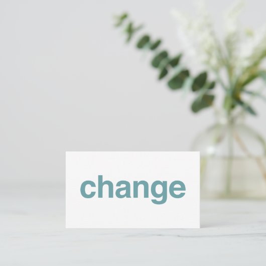 Carte De Visite Changement (Debout devant)