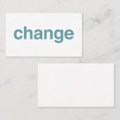 Carte De Visite Changement (Devant / Derrière)