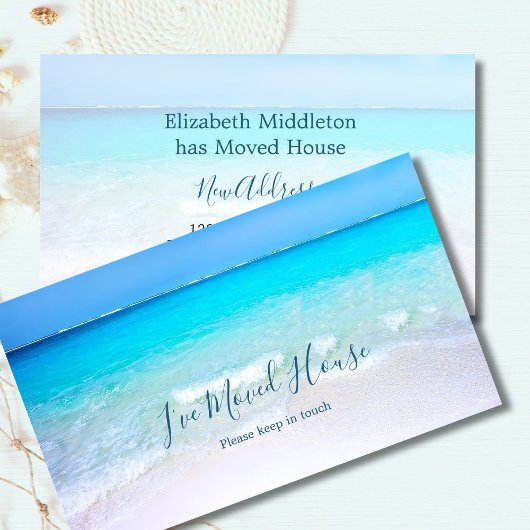 Carte De Visite Changement d'adresse Maison de déménagement simple