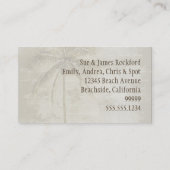 Carte De Visite Changement d'adresse tropical (Dos)