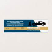 Carte De Visite Changement de pneu, Auto Mécanique & Réparations,  (Extérieur déplié)