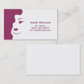 Carte De Visite Changez la couleur - autobus de Cosmetologist de (Devant / Derrière)