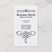 Carte De Visite chanson de cygne (Dos)