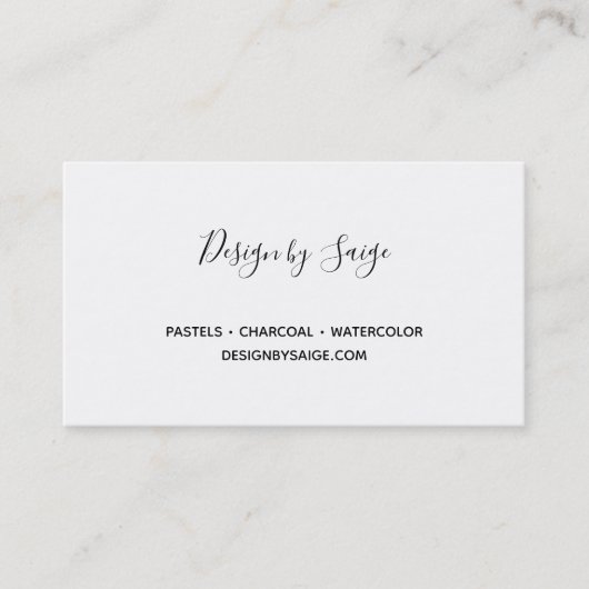 Carte De Visite Chanson de Fairy (Devant)