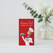 Carte De Visite Chanter Chef Restauration ou Planification d'événe (Debout devant)