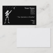 Carte De Visite Chanter une sérénade à le squelette (Devant / Derrière)