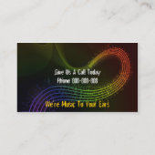 Carte de visite chanteur de bande (Dos)