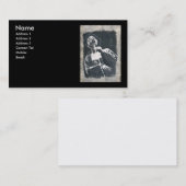 Carte De Visite chanteur de jazz (Devant / Derrière)