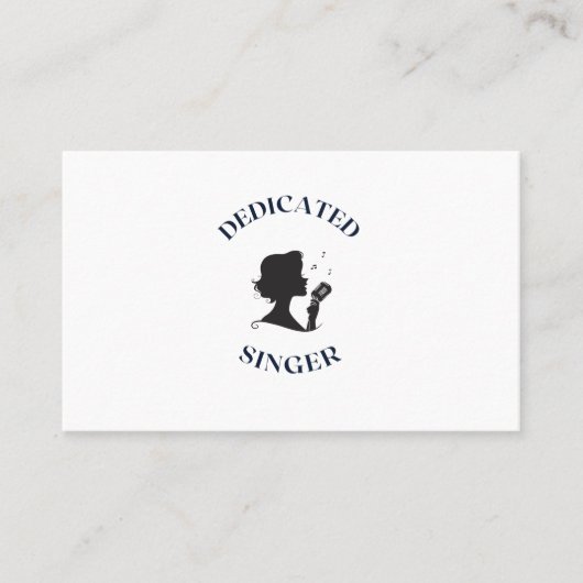 CARTE DE VISITE CHANTEUR DÉDIÉ (Devant)