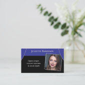 Carte De Visite Chanteur D'opéra Professeur De Chant Musicien Code (Debout devant)
