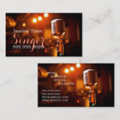 Carte De Visite Chanteur, interprète, musique (Devant / Derrière)