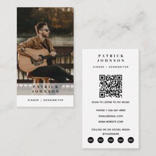 Carte de visite chanteur musicien auteur-composite