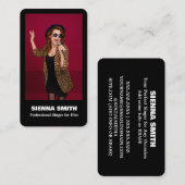 Carte De Visite Chanteur professionnel (Devant / Derrière)