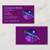 Carte De Visite Chanteur professionnel (Devant / Derrière)