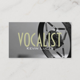 Carte De Visite Chanteur, Vocaliste, Solo, Divertissement de spect