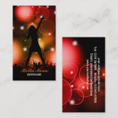 Carte de visite chanteuse (Devant / Derrière)