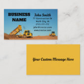 Carte De Visite Chantier de construction (Devant / Derrière)