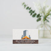 Carte De Visite Chantier de construction | Bâtiments commerciaux (Debout devant)