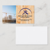 Carte De Visite Chantier de construction | Chef de projet | Bâtiss (Devant / Derrière)