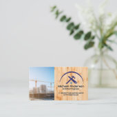Carte De Visite Chantier de construction | Chef de projet | Bâtiss (Debout devant)