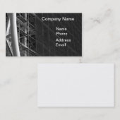 Carte De Visite Chantier de construction de large échelle (Devant / Derrière)