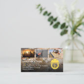 Carte De Visite Chantier de construction | Entrepreneur général |  (Debout devant)