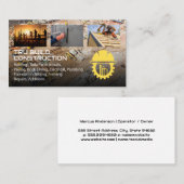 Carte De Visite Chantier de construction | Entrepreneur général |  (Devant / Derrière)