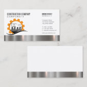 Carte De Visite Chantier de construction | Entreprise générale de (Devant / Derrière)