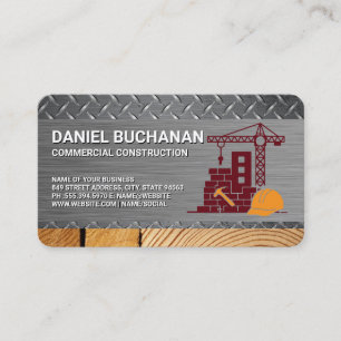 Carte De Visite Chantier de construction Matériau de constructio