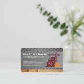 Carte De Visite Chantier de construction | Matériau de constructio (Debout devant)