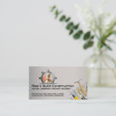 Carte De Visite Chantier de construction | Outils de cols bleus (Debout devant)
