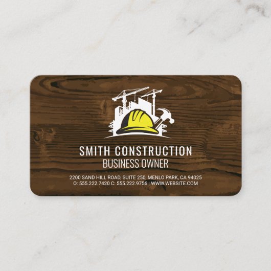 Carte De Visite Chantier de construction | Outils de réparation à (Devant)