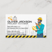 Carte De Visite chantier | Gestionnaire de projets (Devant)