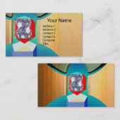 Carte De Visite CHAOS ET ORDER TEMPLE Surreal Fractal Art (Devant / Derrière)