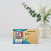 Carte De Visite CHAOS ET ORDER TEMPLE Surreal Fractal Art (Debout devant)