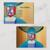 Carte De Visite CHAOS ET ORDER TEMPLE Surreal Fractal Art (Devant / Derrière)