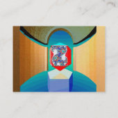 Carte De Visite CHAOS ET ORDER TEMPLE Surreal Fractal Art (Dos)