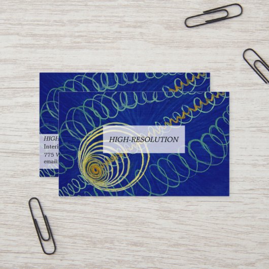 Carte De Visite Chaos Primordial par Hilma af Klint (Devant/Arrière en situation)