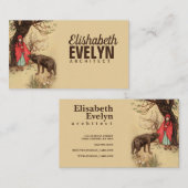 Carte De Visite Chapeau rouge (Devant / Derrière)