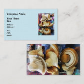 Carte De Visite Chapeaux de paille (Devant / Derrière)